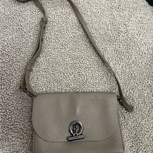 Botkier Elegant Taupe Leather Shoulder Bag
